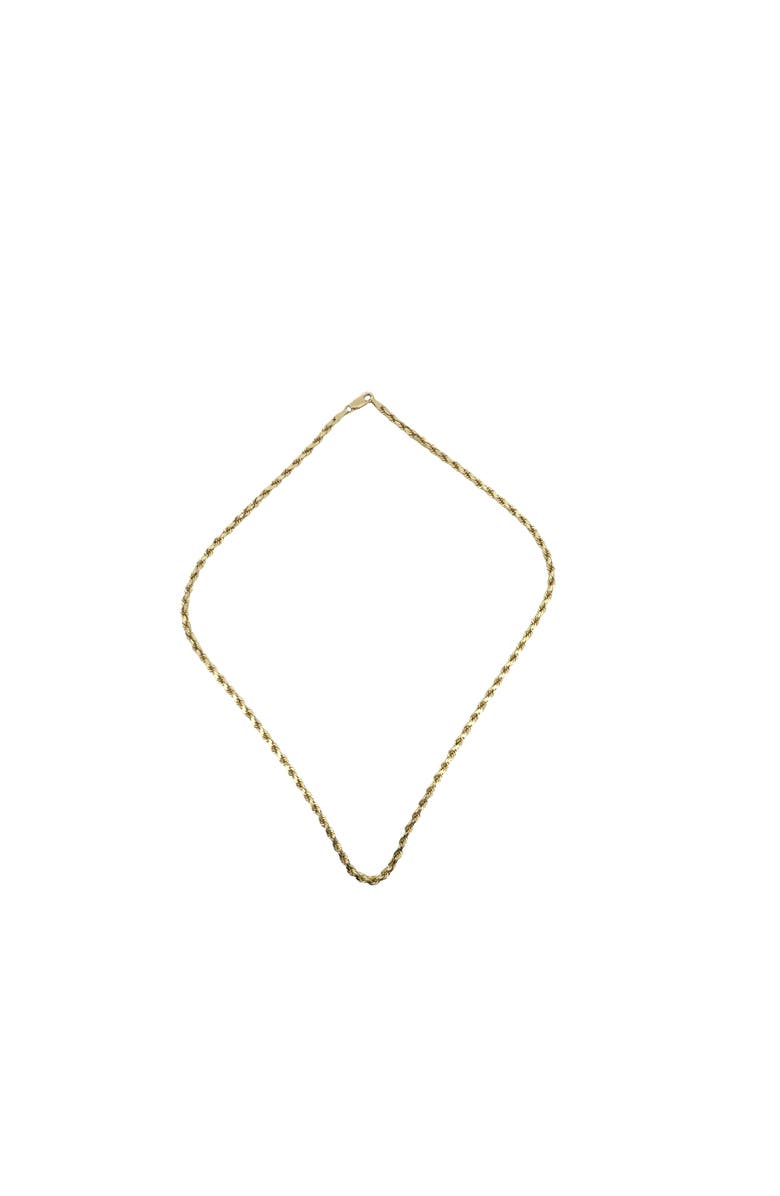 Ancona Jewelry Diamond Cut Rope Chain Necklace 18 Inch, Alternate, color, Yellow