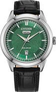 Citizen Eco-Drive Leather Strap Watch