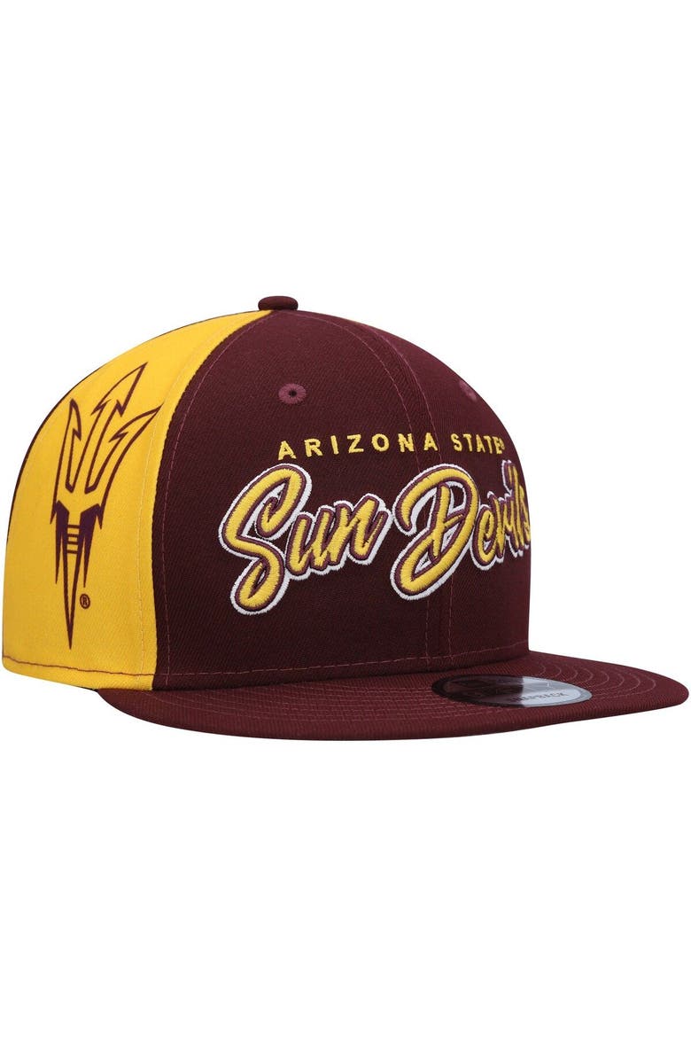 Men's New Era  Maroon Arizona State Sun Devils Outright 9FIFTY Snapback Hat, Main, color, Maroon