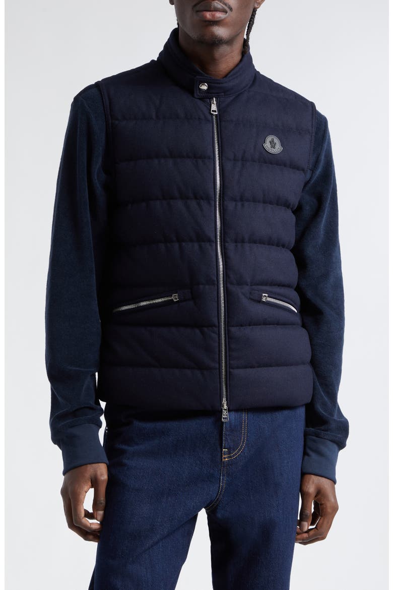Gallienne Down Vest, Main, color, NAVY BLUE