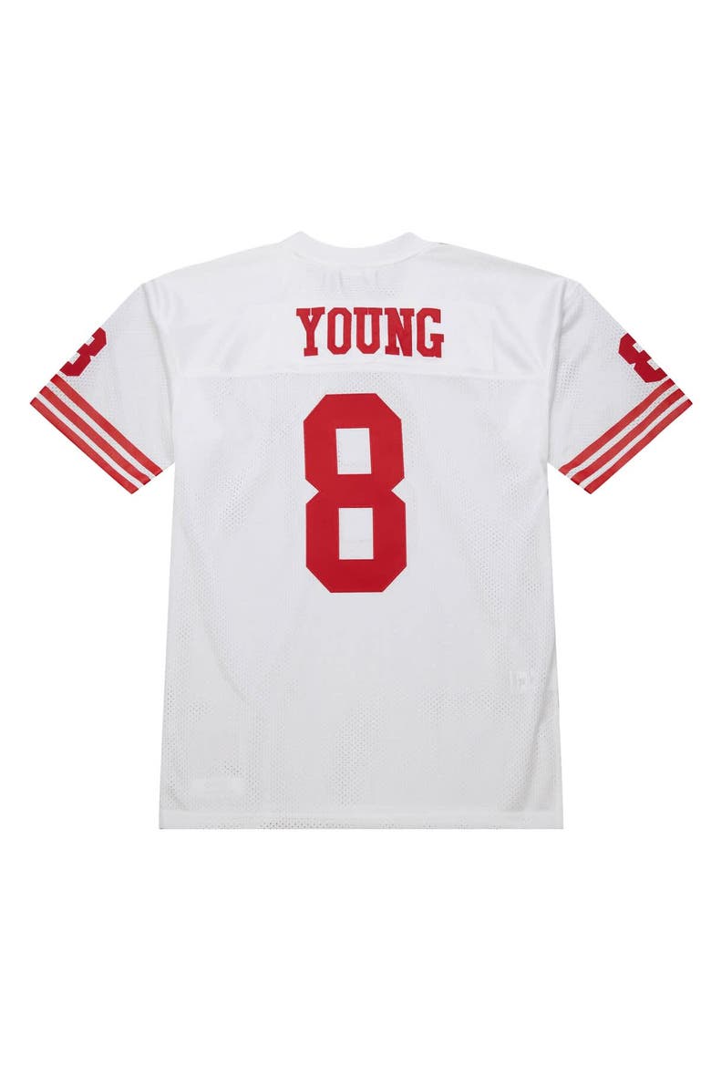 Men's Mitchell & Ness Steve Young White San Francisco 49ers 1994 Authentic Throwback Retired Player Jersey, Alternate, color, White