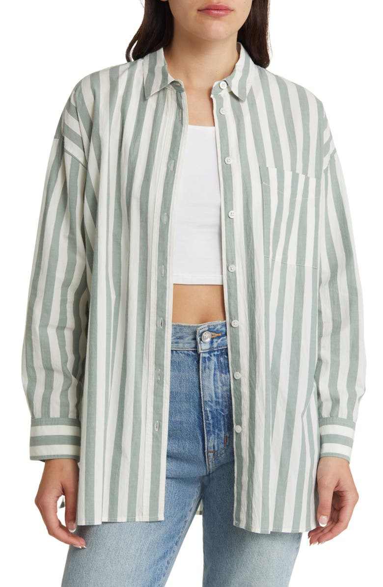 Madewell Signature Oversize Button-Up Shirt, Main, color,