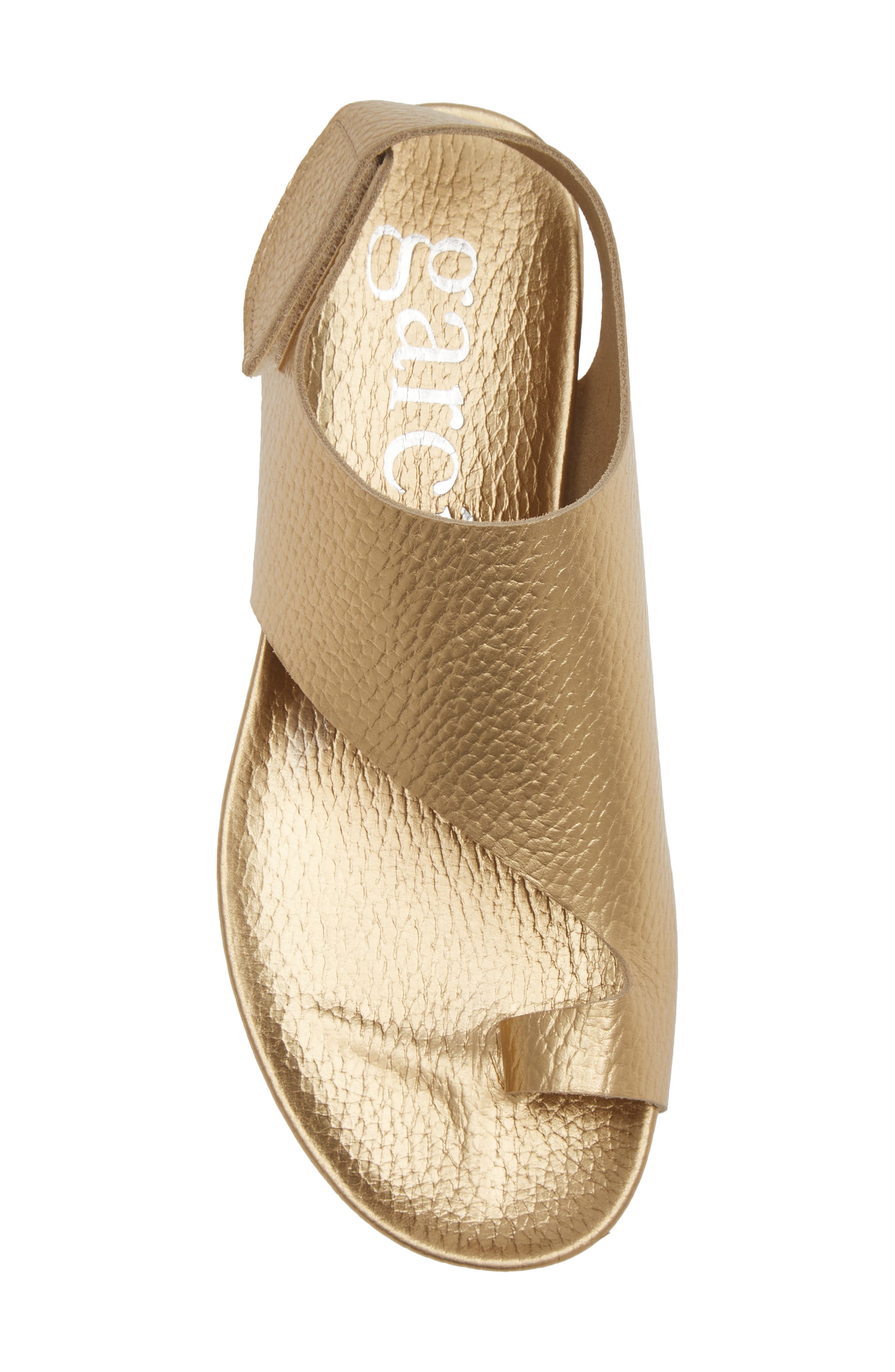 Pedro Garcia Valisa Slingback Sandal, Alternate, color, Gold Cervo