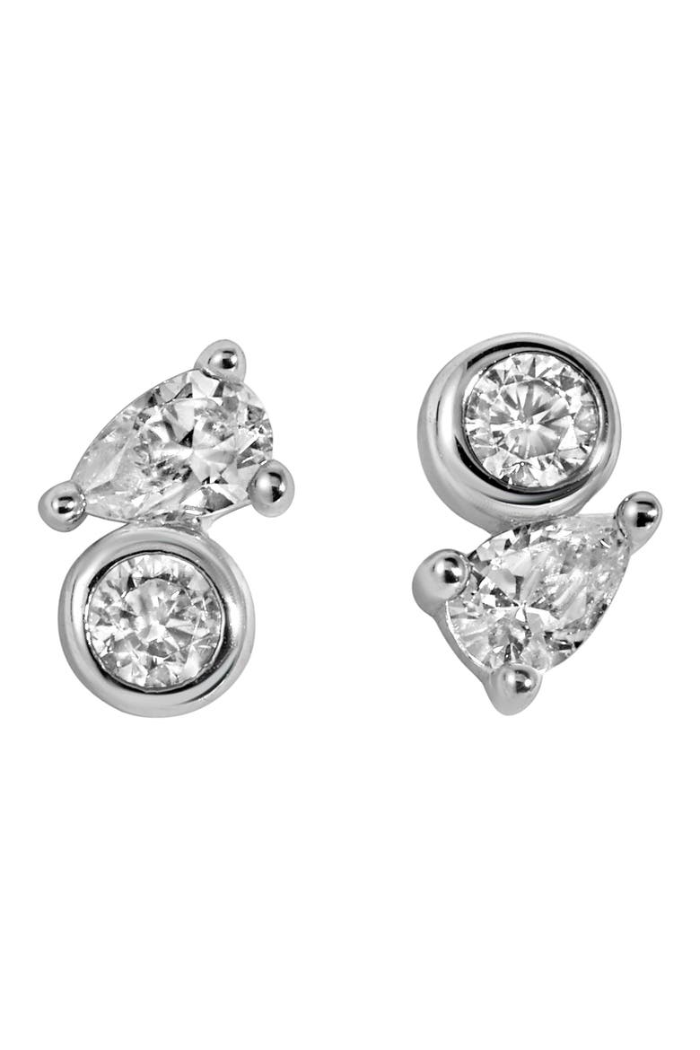 Bryn Mini Stud Earrings, Main, color, SILVER