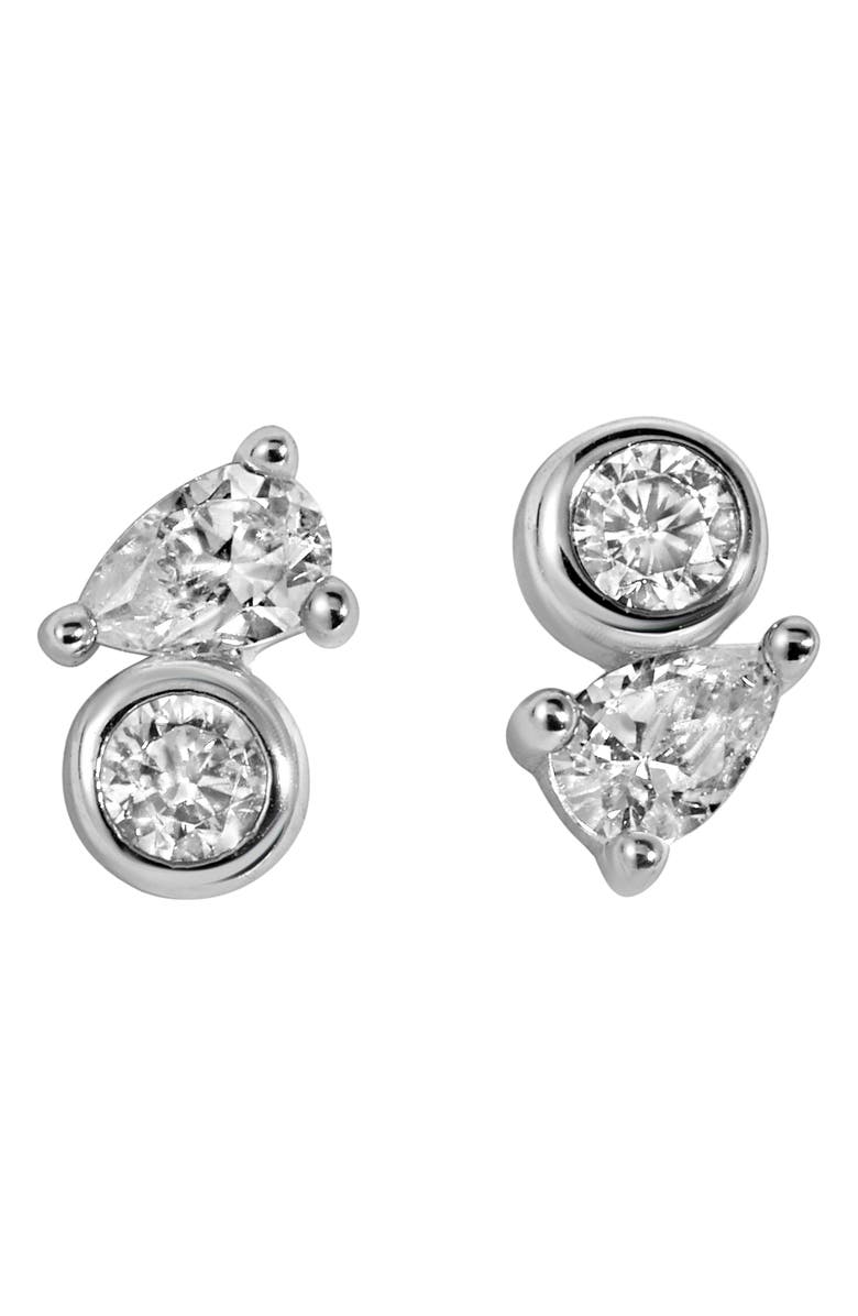 LILI CLASPE Bryn Mini Stud Earrings, Main, color, Silver