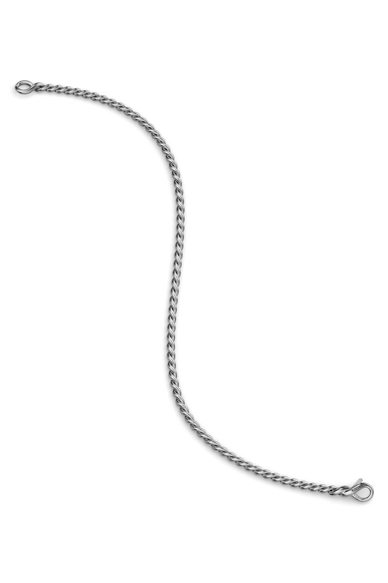 Men's Sculpted Cable Chain Bracelet, Alternate, color, SILVER