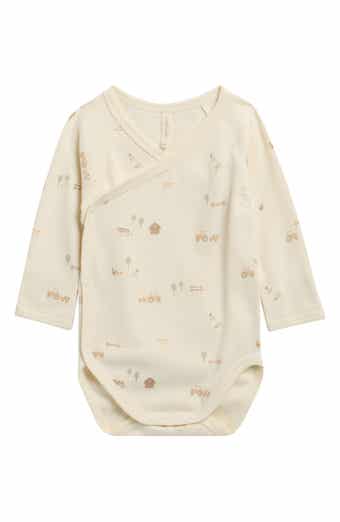 Farm Print Long Sleeve Stretch Cotton Bodysuit