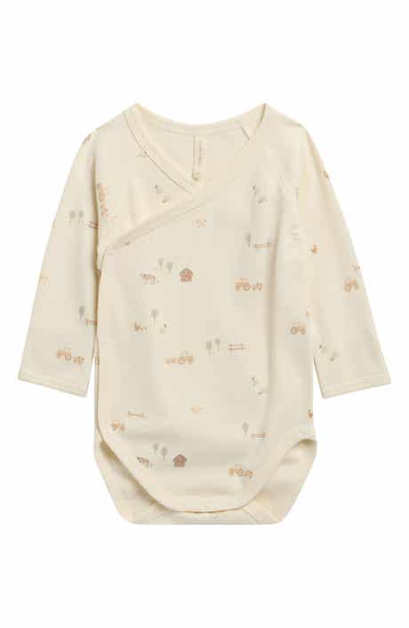 Farm Print Long Sleeve Stretch Cotton Bodysuit