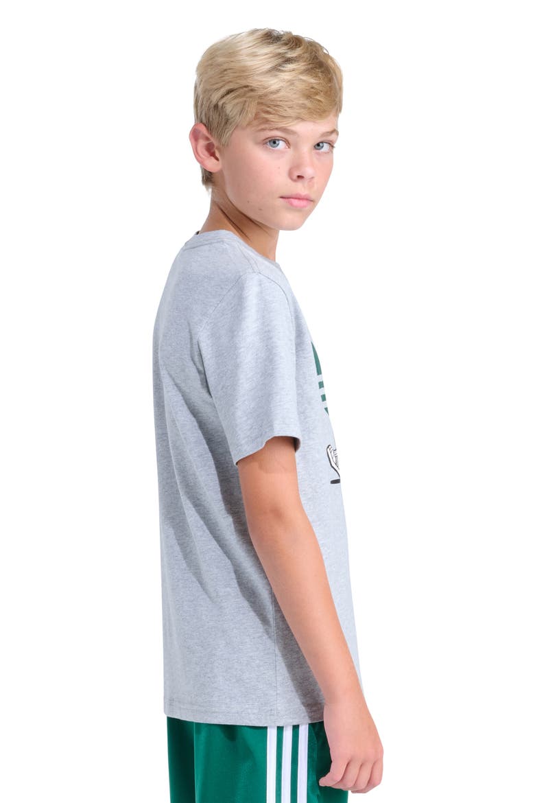 Kids' Walking Trefoil Graphic T-Shirt, Alternate, color, GREY HEATHER