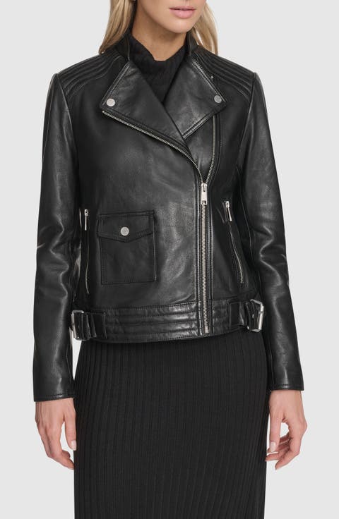 Frankie Leather Moto Jacket