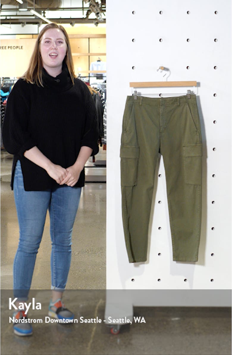 Gaia Stretch Twill Crop Cargo Pants, sales video thumbnail