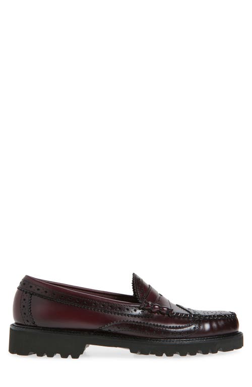 G.h.bass Larson Wingtip Loafer In Wine