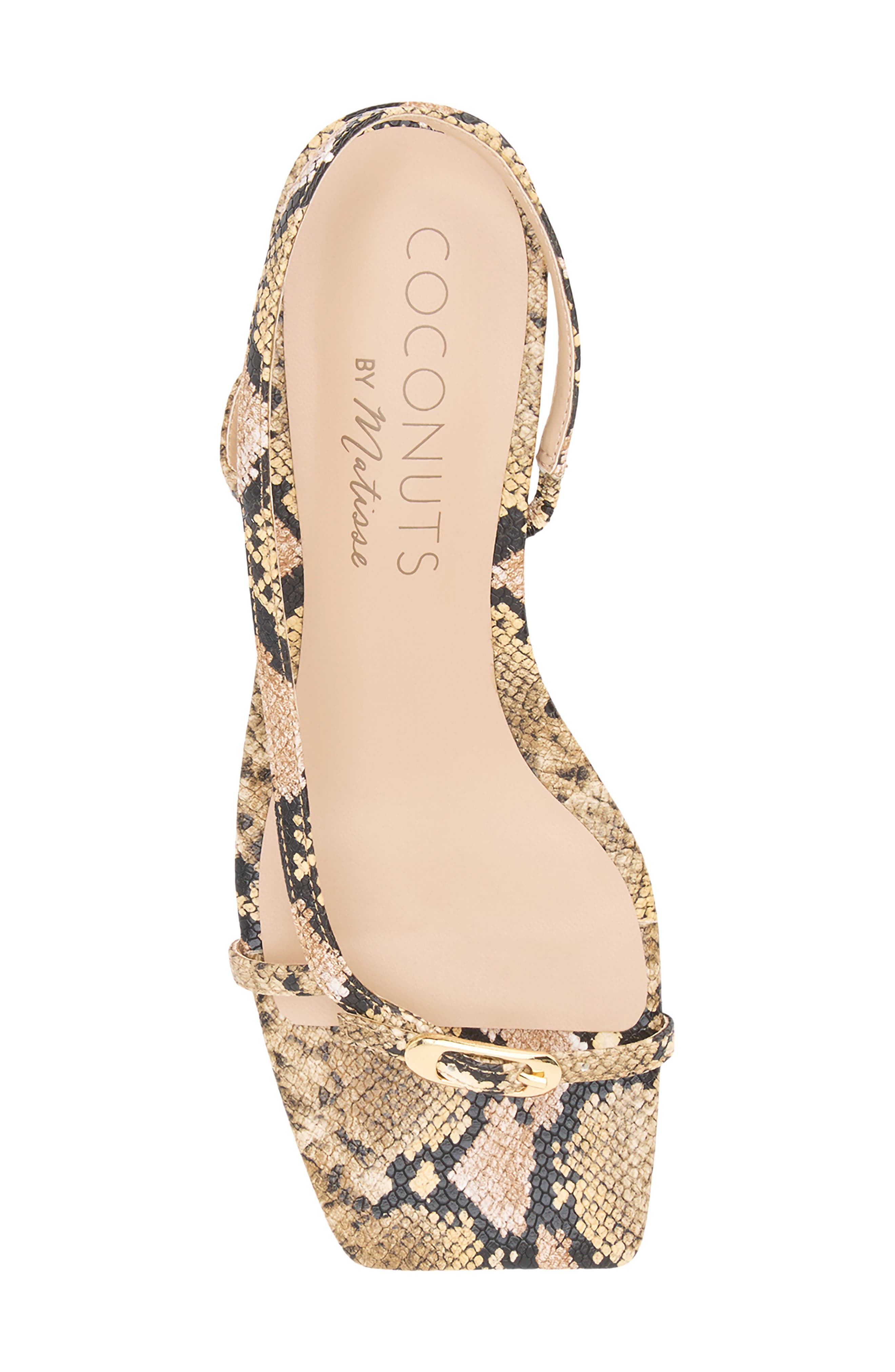 Fernando Slingback Sandal, Alternate, color, TAN MULTI SNAKE EMBOSSED