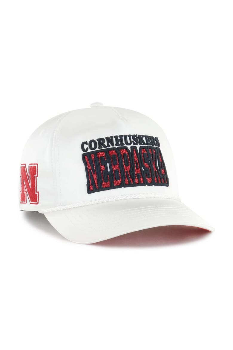 Women's '47 White Nebraska Huskers Outspoken Hitch Adjustable Hat, Main, color, White