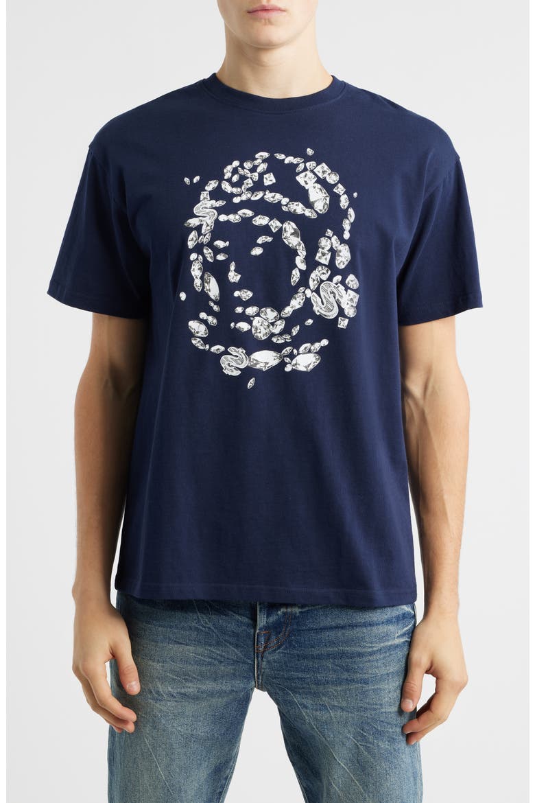 Gems Cotton Graphic T-Shirt, Main, color, NAVY BLAZER