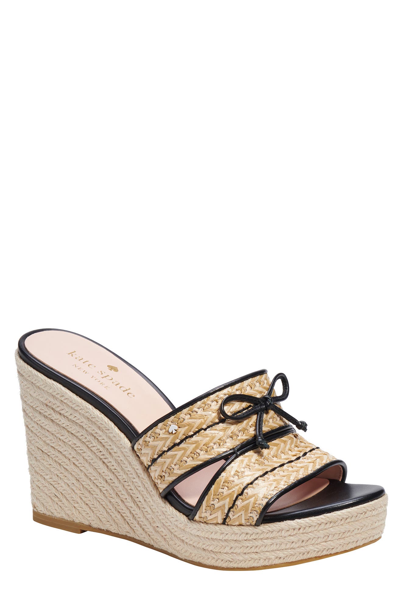 Kate Spade New York braided wedge heel, Main, color, 