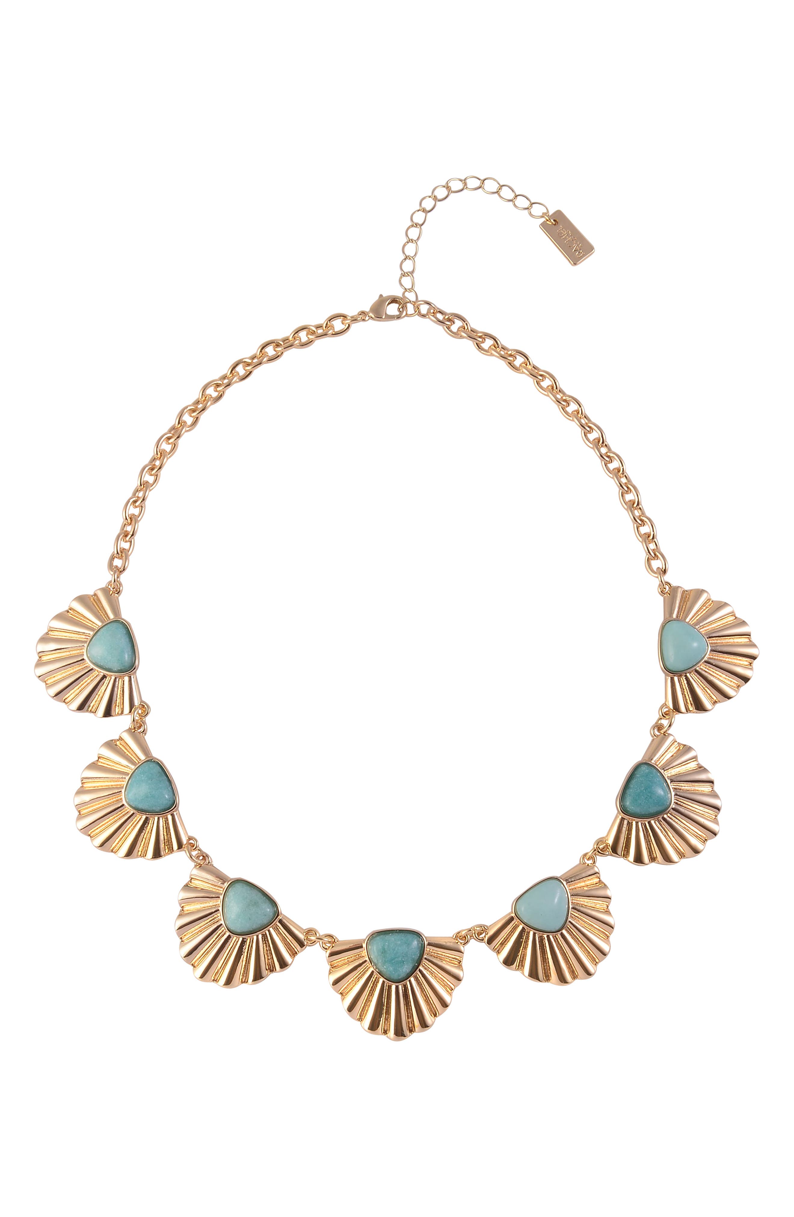 RACHEL Rachel Roy Cabochon Fan Frontal Necklace