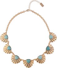 RACHEL Rachel Roy Cabochon Fan Frontal Necklace