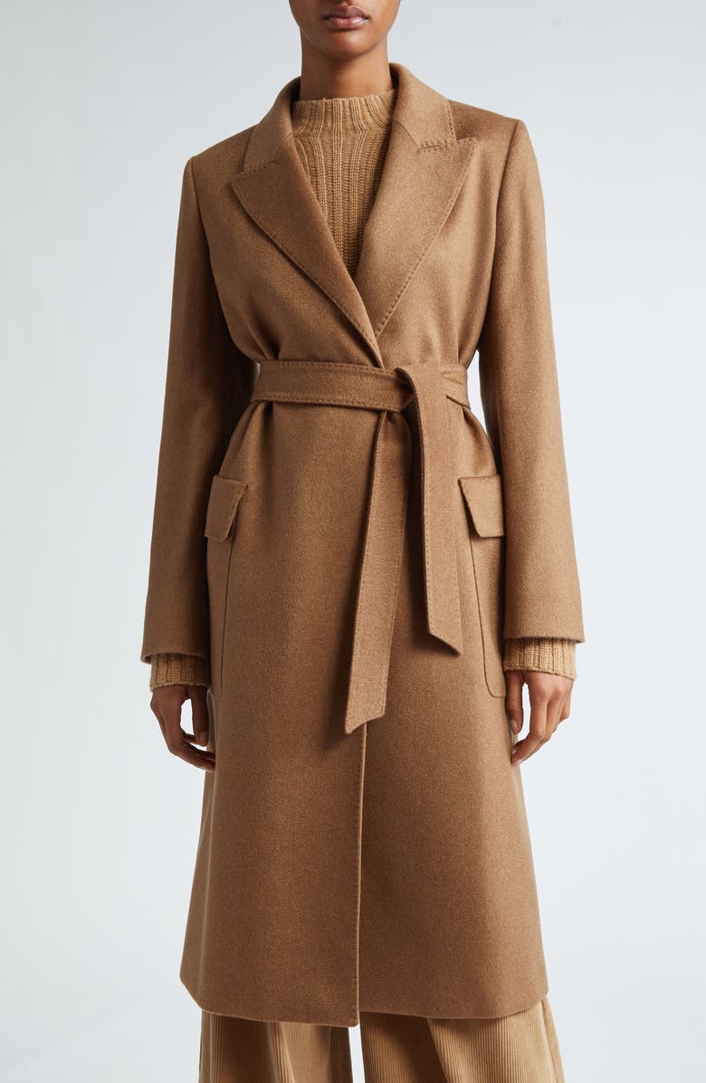 Max Mara Nyssa Cashmere Belted Coat, Main, color,