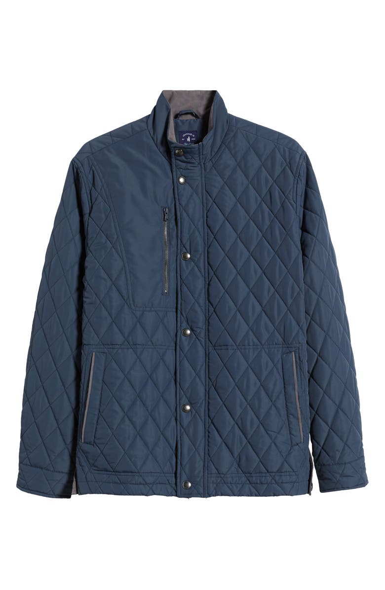 johnnie-O Juno Quilted Jacket, Alternate, color, Navy