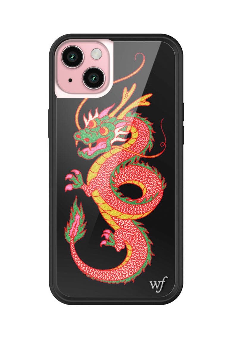 Year of the Dragon iPhone Case, Alternate, color, Black
