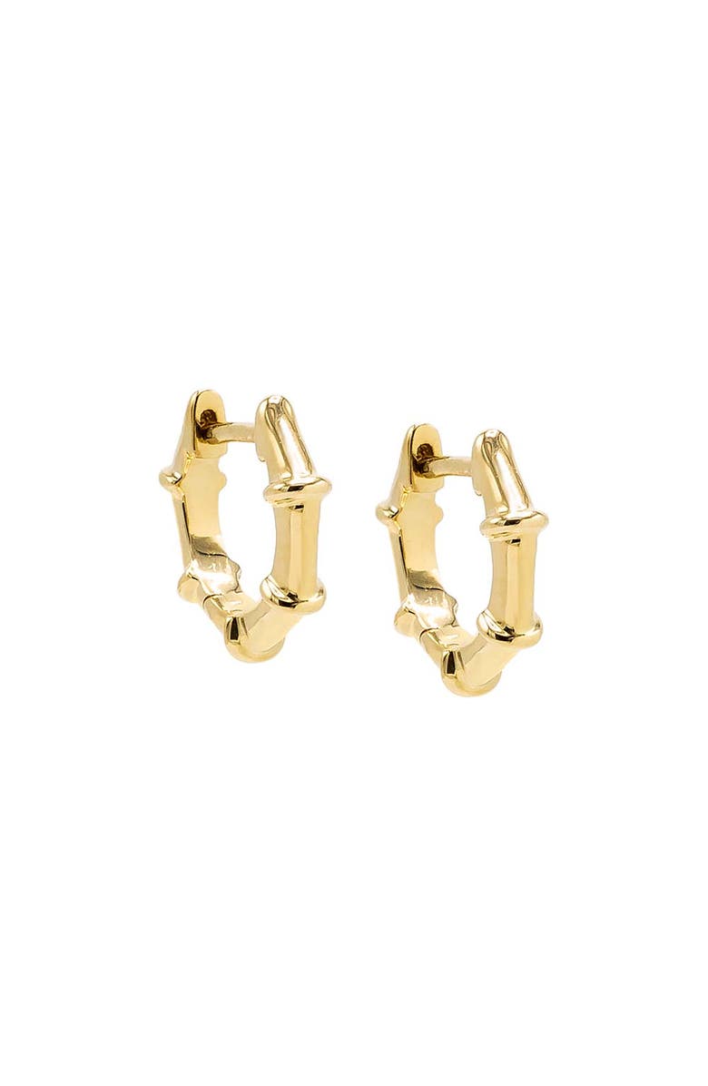 BY ADINA EDEN Solid Edged Huggie Earring 14K, Main, color,