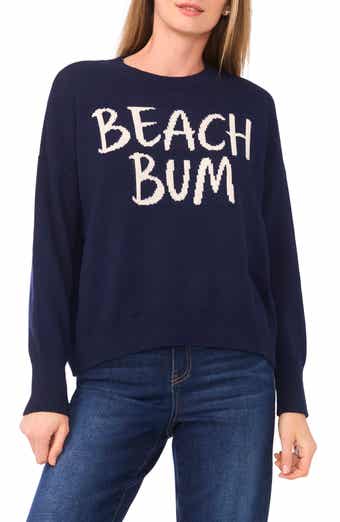 CeCe Beach Bum Cotton Sweater