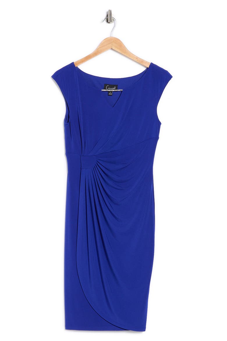Ity Trim Detail Sheath Dress, Alternate, color, DEEP COBALT