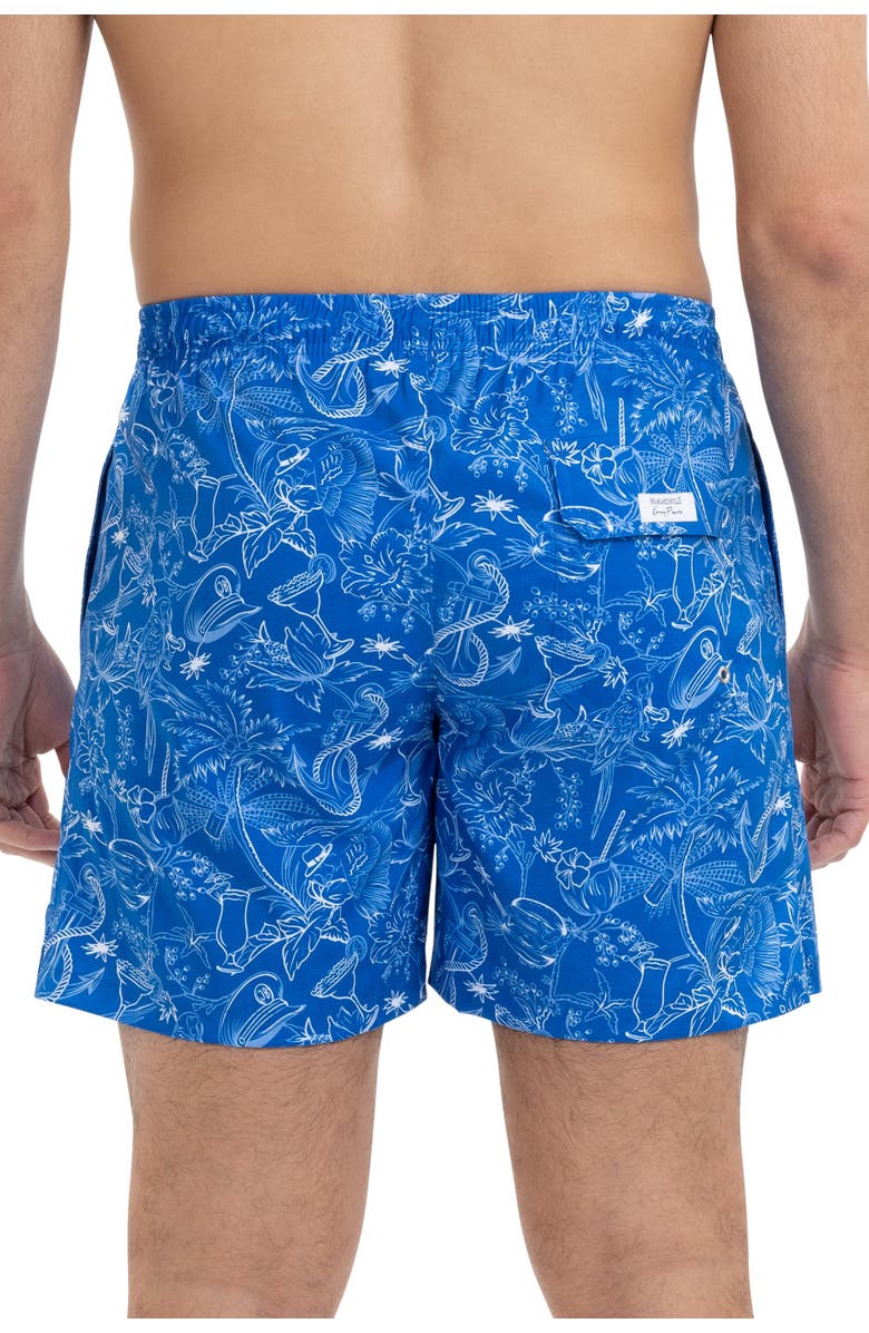 Kenny Flowers Margaritaville by Kenny Flowers - The Ode to Jimmy - Swim Trunks, Main, color, Blue
