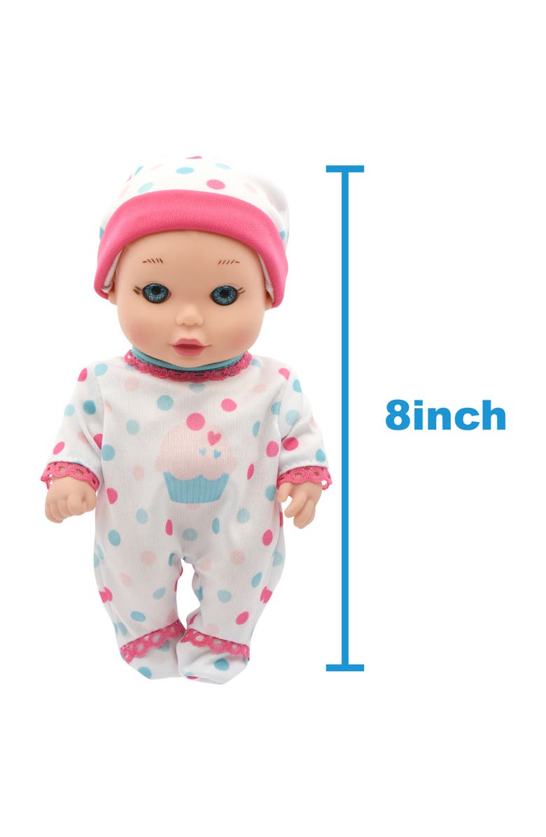 Magic Nursery Doll In Crib 8" Baby Doll Playset 2+, Alternate, color, Multicolored