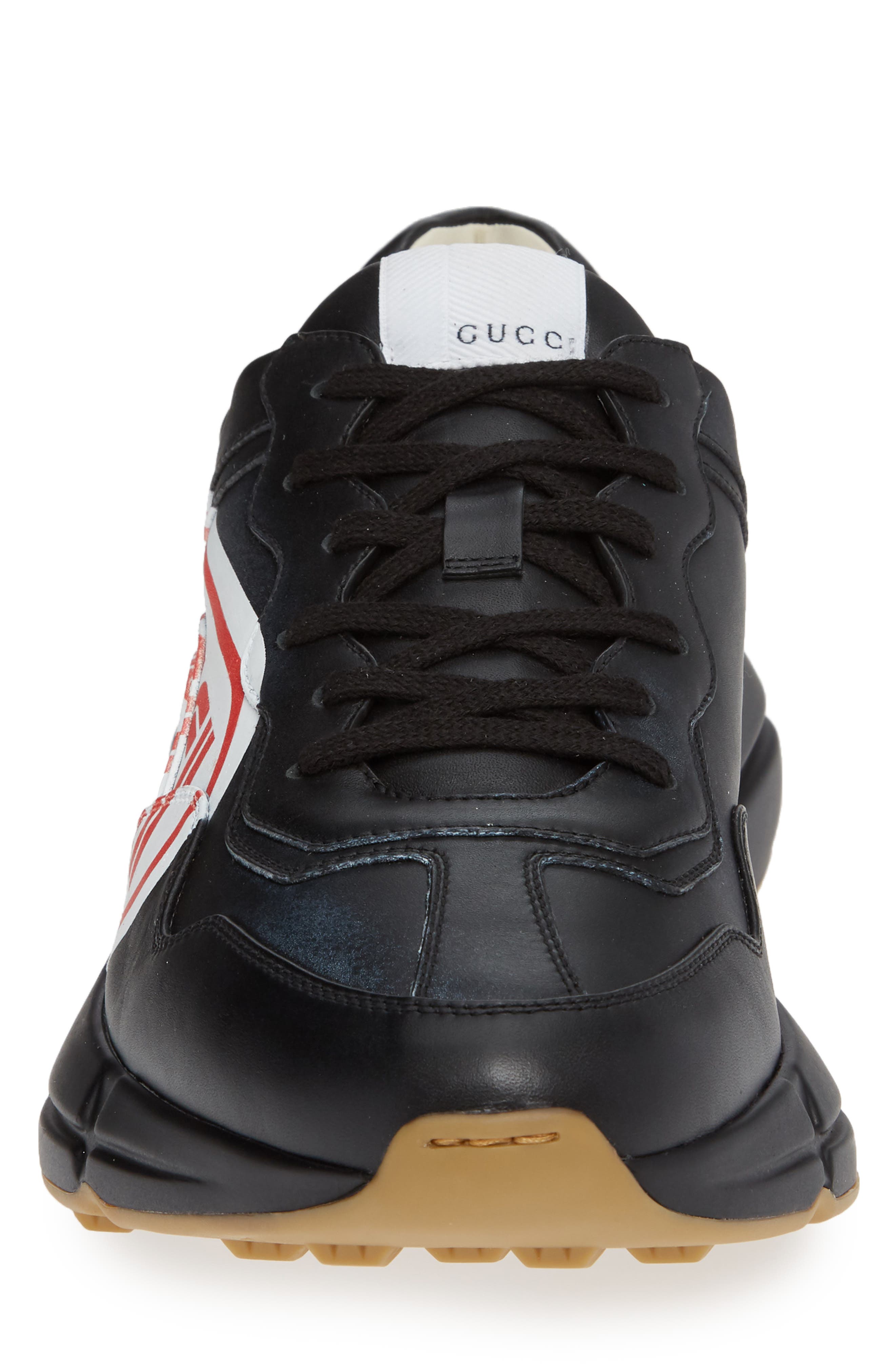 Rhyton Sneaker, Alternate, color, BLACK