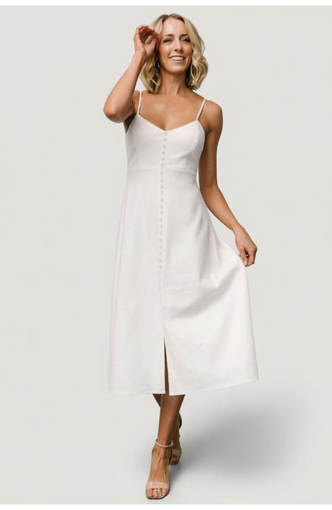 Laya Button Front Dress