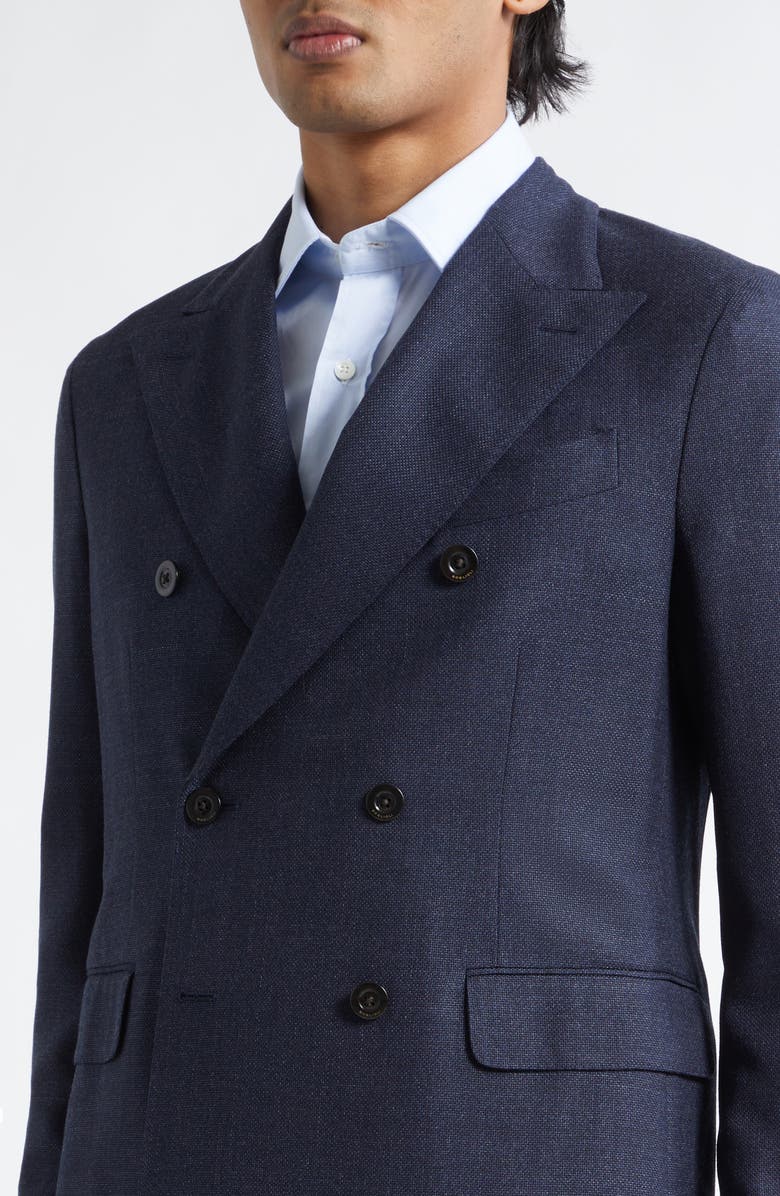 Boglioli Dover Double Breasted Wool Jacket, Alternate, color, Blue