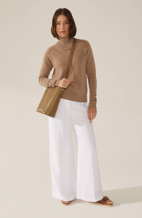 Emma Cashmere Relaxed Turtleneck Sweater