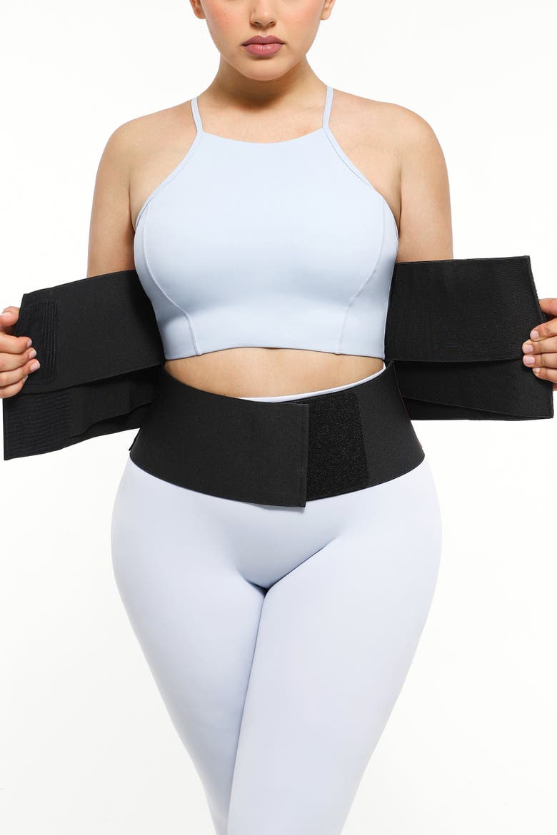 AirSlim Triple Compression Latex Waist Trainer, Alternate, color, Black