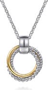 Gabriel & Co. Layered Circle Pendant Necklace