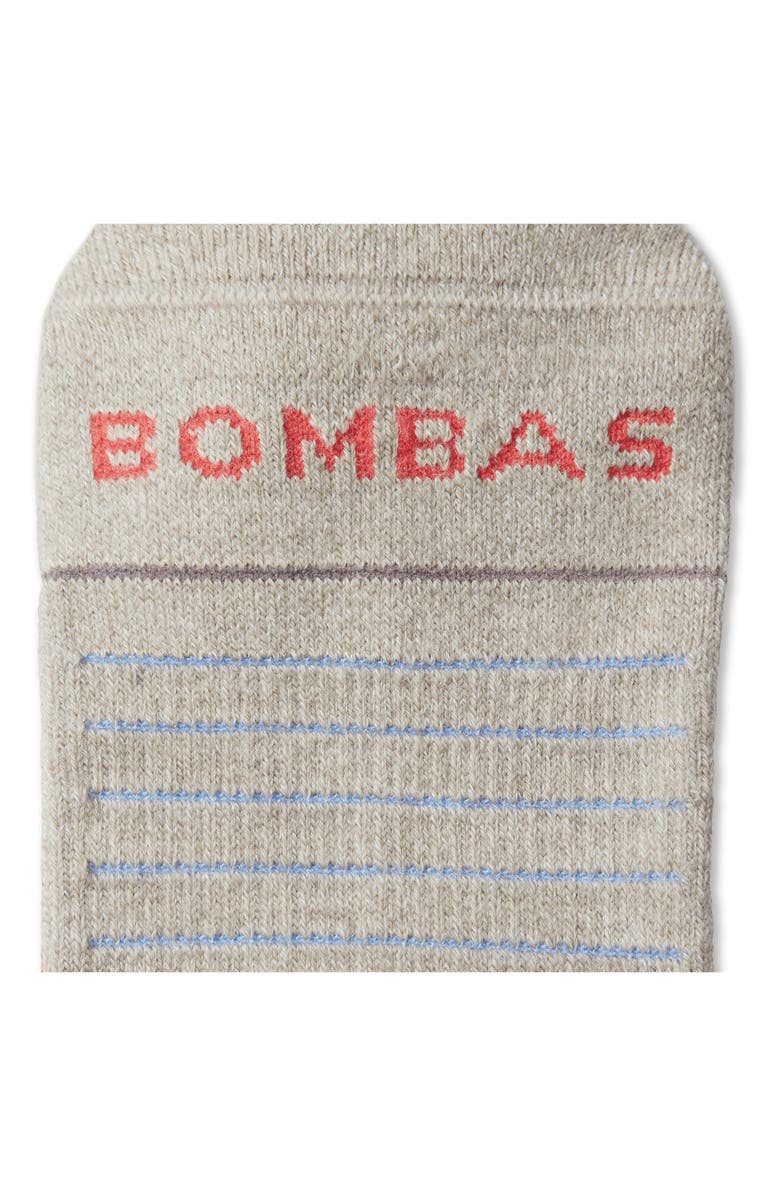 Bombas Stripe Merino Wool Blend Hiking Quarter Socks, Alternate, color,