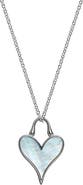 Roseate LoveLock Sterling Silver & Mother-of-Pearl Heart Pendant Necklace