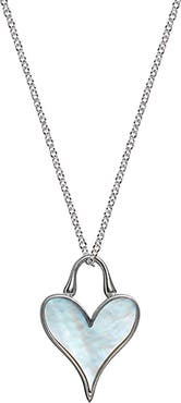 Roseate LoveLock Sterling Silver & Mother-of-Pearl Heart Pendant Necklace