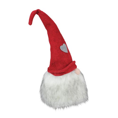 Northlight Gnome With Bendable Felt Hat With Heart Accent Christmas Decoration In White