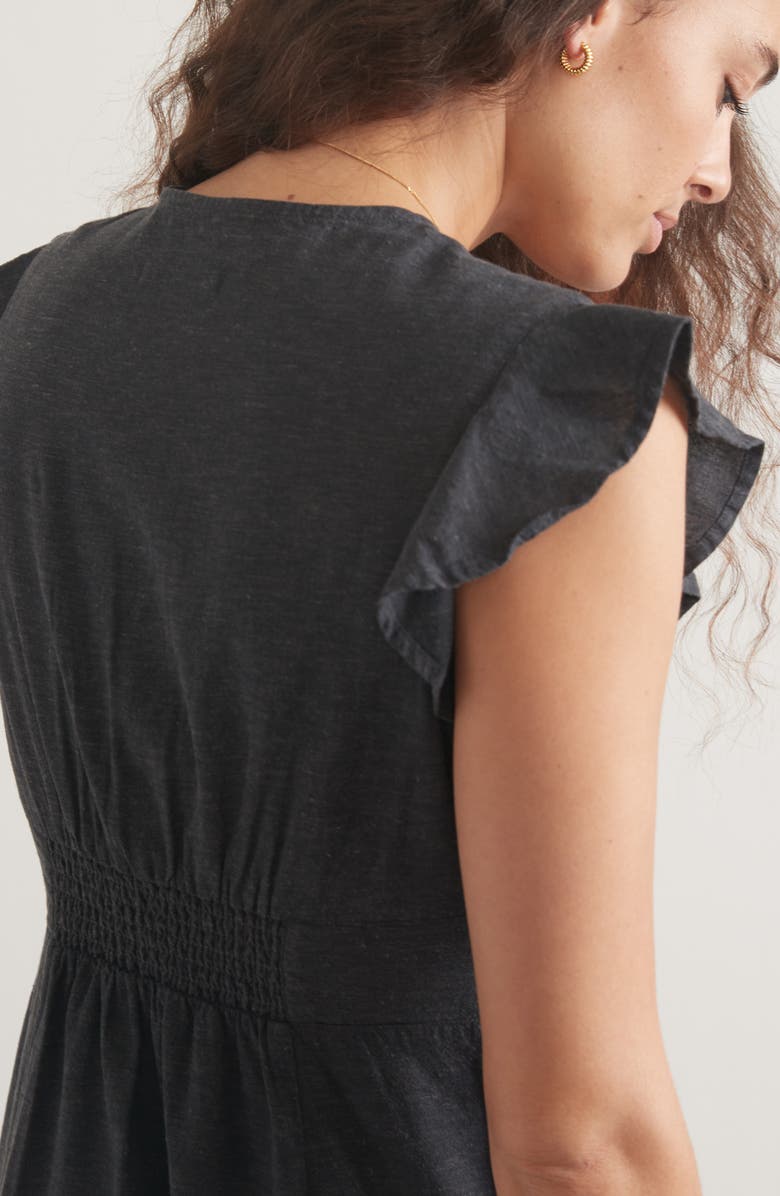 Marine Layer Camila Button Front Midi Dress, Alternate, color,