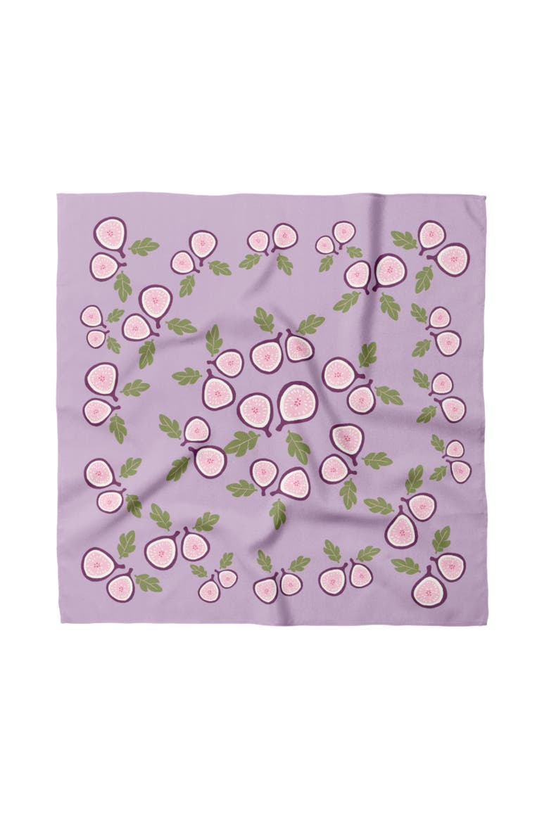 Fig Cotton Silk Bandana, Main, color, Purple