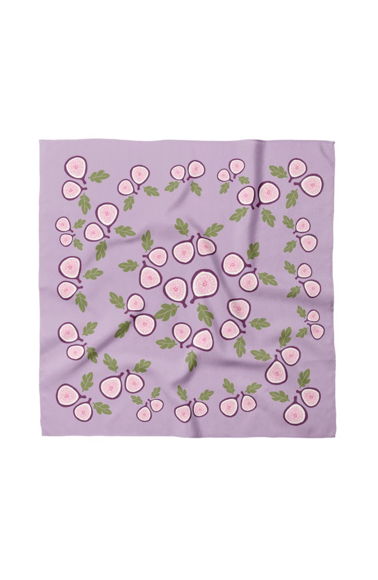 Centinelle Fig Cotton Silk Bandana, Main, color, Purple