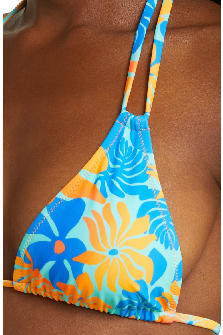 Halter Bikini Top, Alternate, color, AZURE