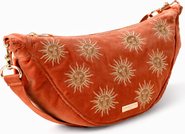 Elizabeth Scarlett Sun Goddess Velvet Crossbody