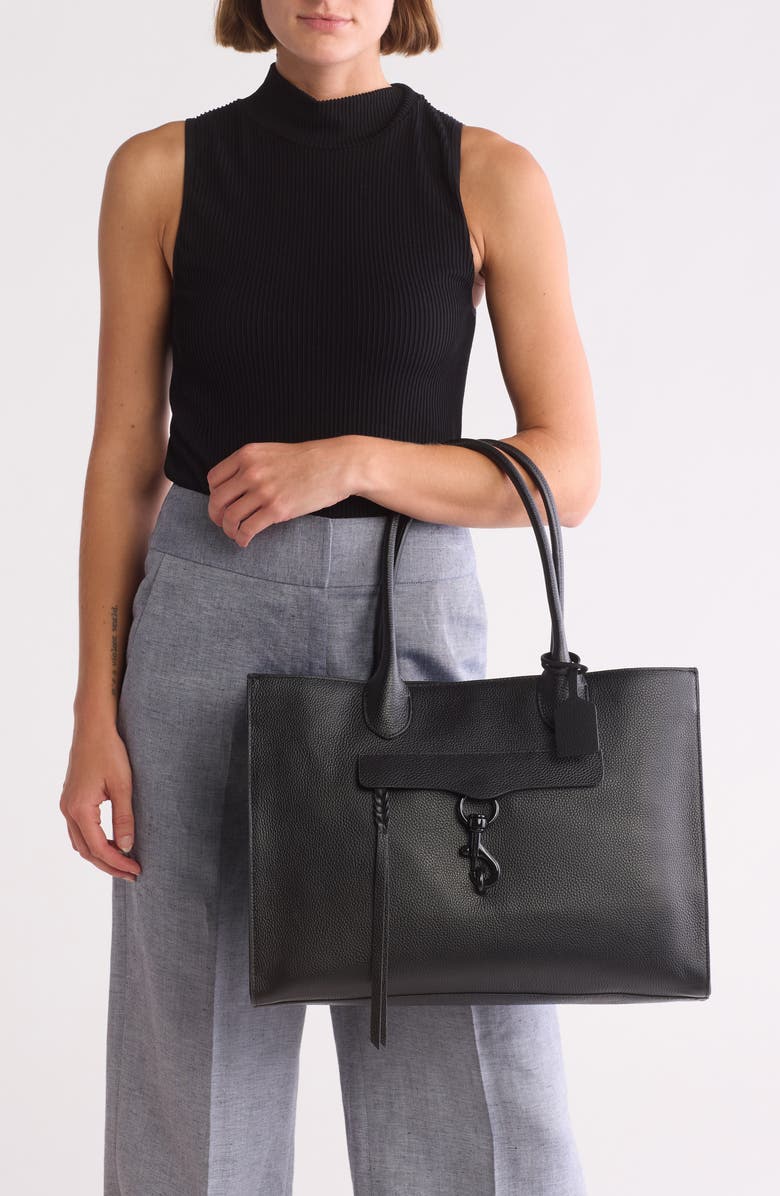 Rebecca Minkoff Megan Leather Square Tote, Alternate, color,