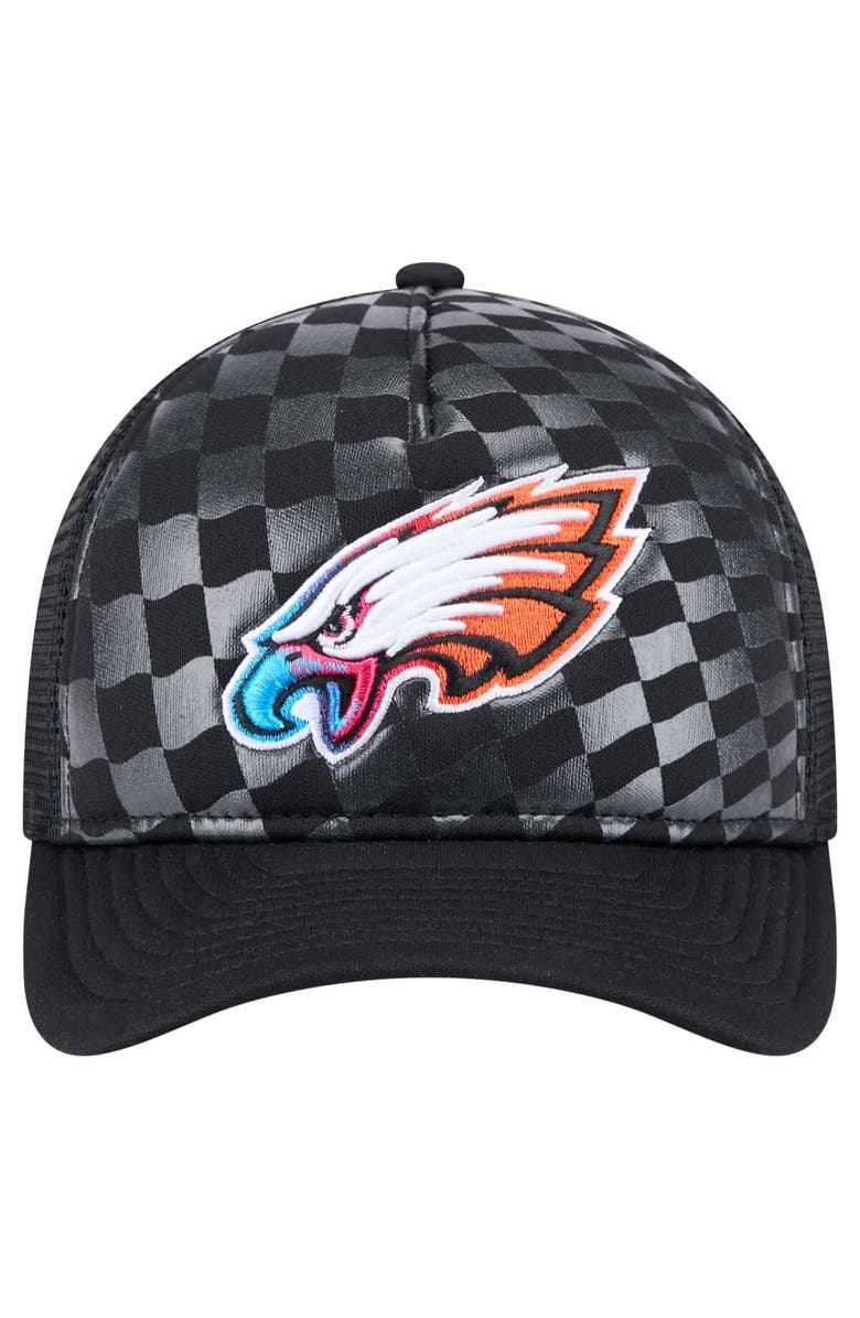 New Era Men's New Era  Black Philadelphia Eagles Gradient 9FORTY Adjustable Hat, Alternate, color, Black