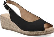 White Mountain Footwear Maize Slingback Wedge Sandal