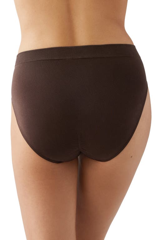 Wacoal B. Smooth Seamless High-cut Briefs In Brown