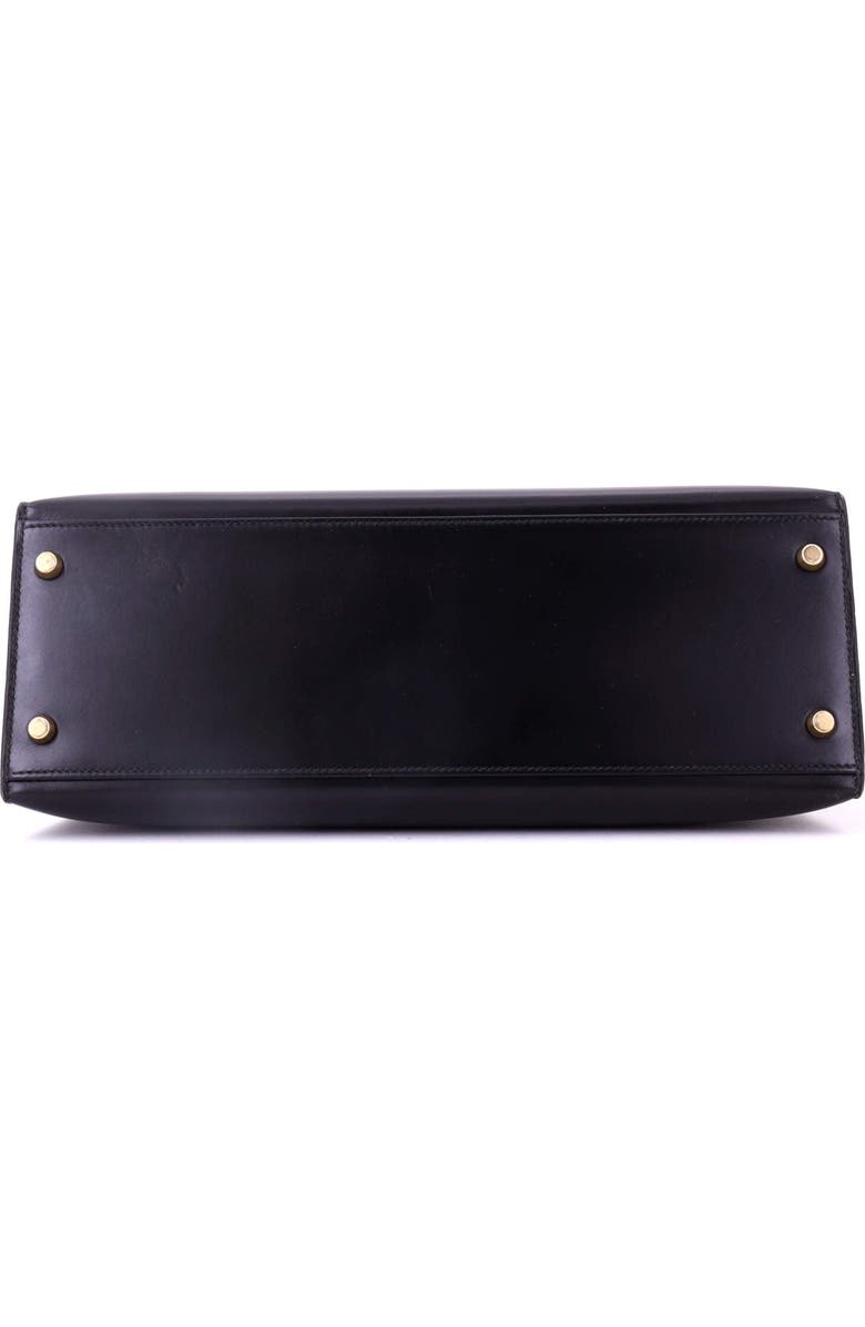 Pre-Owned Hermes Kelly Handbag Black Box Calf with Gold Hardware 32, Alternate, color, Noir